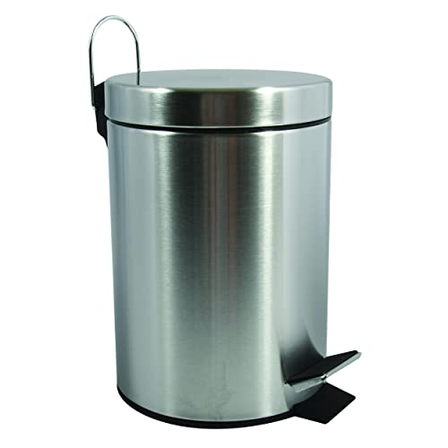 MSV 100108 Mülleimer aus Edelstahl/Polypropylenstahl, 3 l von MSV