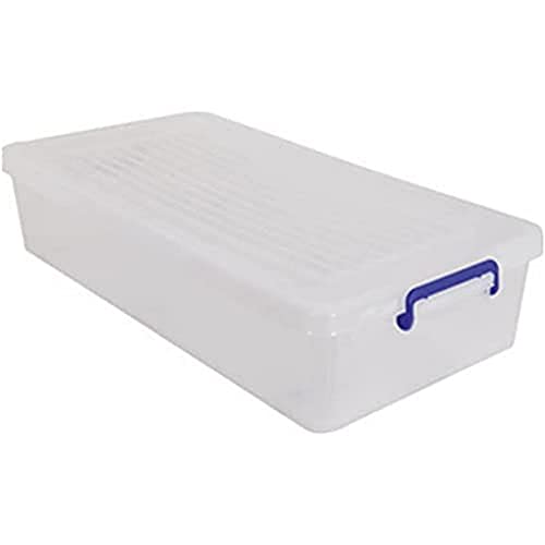 MSV Unterbrettkommode, Blanc Transparent/Poignées Bleu, Kunststoff, 79.5x38.5x15.5 cm MSV Unterbrettkommode, Blanc Transparent/Poignées Bleu, Kunststoff, 79.5x38.5x15.5 cm von MSV