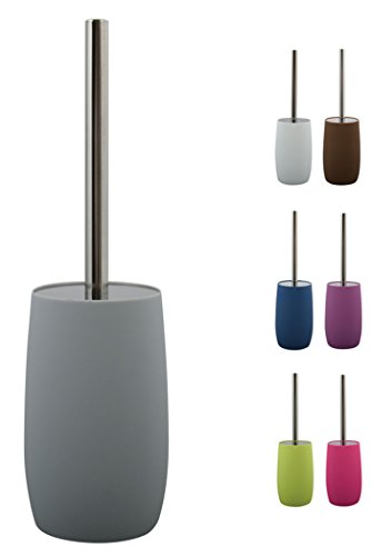 MSV WC-Bürste mit Halter AS Soft Touch ASTI grau von MSV