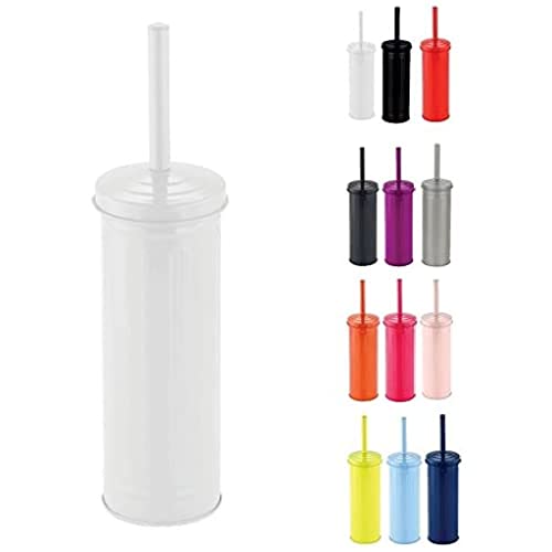 MSV WC Bürste Klobürste Toilettenbürste „Habana“ mit hygienischem Behälter Weiß, Plastik, White, Unique MSV WC Bürste Klobürste Toilettenbürste „Habana“ mit hygienischem Behälter Weiß, Plastik, White, Unique von MSV