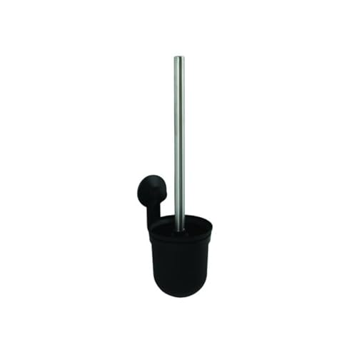 MSV WC-Bürste & Wandhalter schwarz matt, Kunststoff, Black von MSV