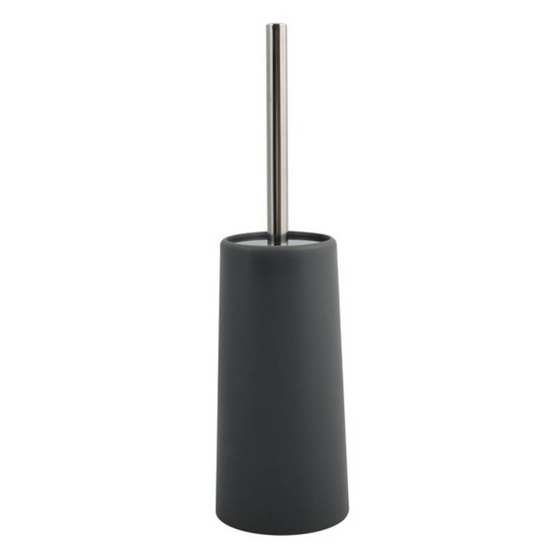 MSV WC-Bürstengarnitur dunkelgrau Ø 10 x 35 cm, mit Abdeckung von MSV