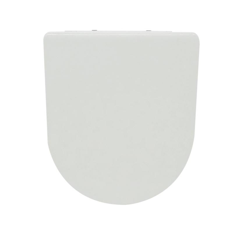 MSV WC-Sitz Duroplast 45,5 cm x 37 cm x 5 cm Weiß von MSV
