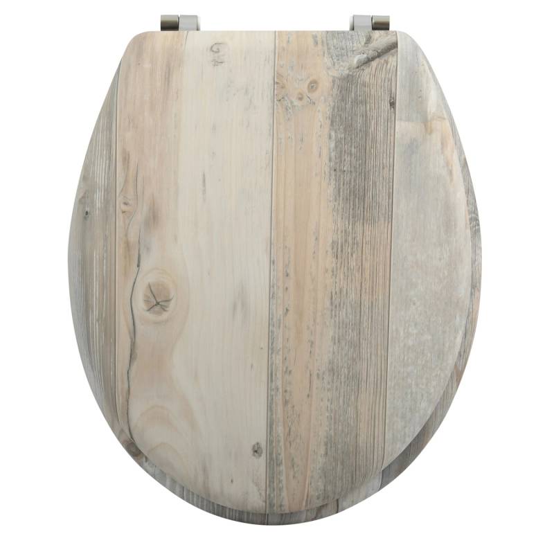 MSV WC-Sitz Ombo MDF 42,5 cm x 36,5 cm x 5 cm Beige von MSV