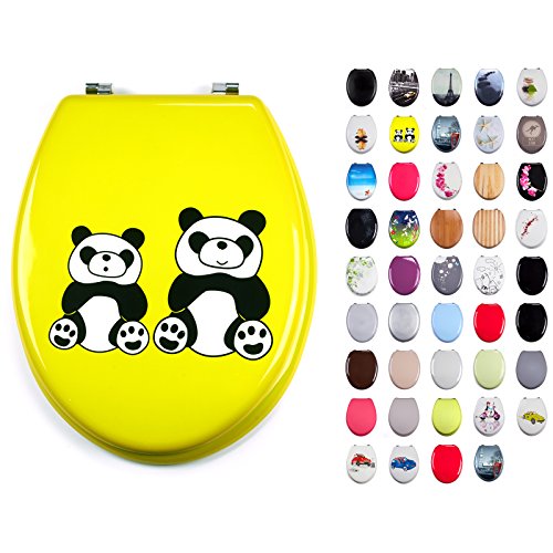 MSV WC Sitz Toilettendeckel MDF Holzkern "Panda" Scharniere aus Edelstahl - hochwertige und stabile Qualität MSV WC Sitz Toilettendeckel MDF Holzkern "Panda" Scharniere aus Edelstahl - hochwertige und stabile Qualität von MSV