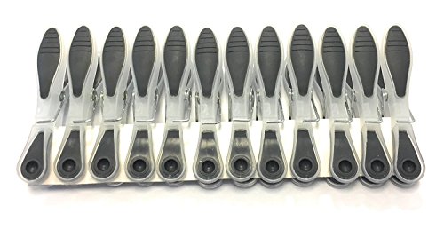 MSV Wäscheklammern Wäscheklammer Set mit Soft-Grip - UV beständig - Anthrazit - 12 Stück MSV Wäscheklammern Wäscheklammer Set mit Soft-Grip - UV beständig - Anthrazit - 12 Stück von MSV