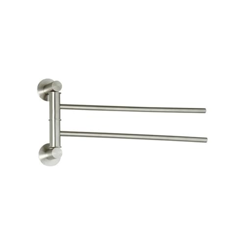 MSV Wand Handtuchhalter, Edelstahl, Silber, 25 x 25 x 5 cm von MSV