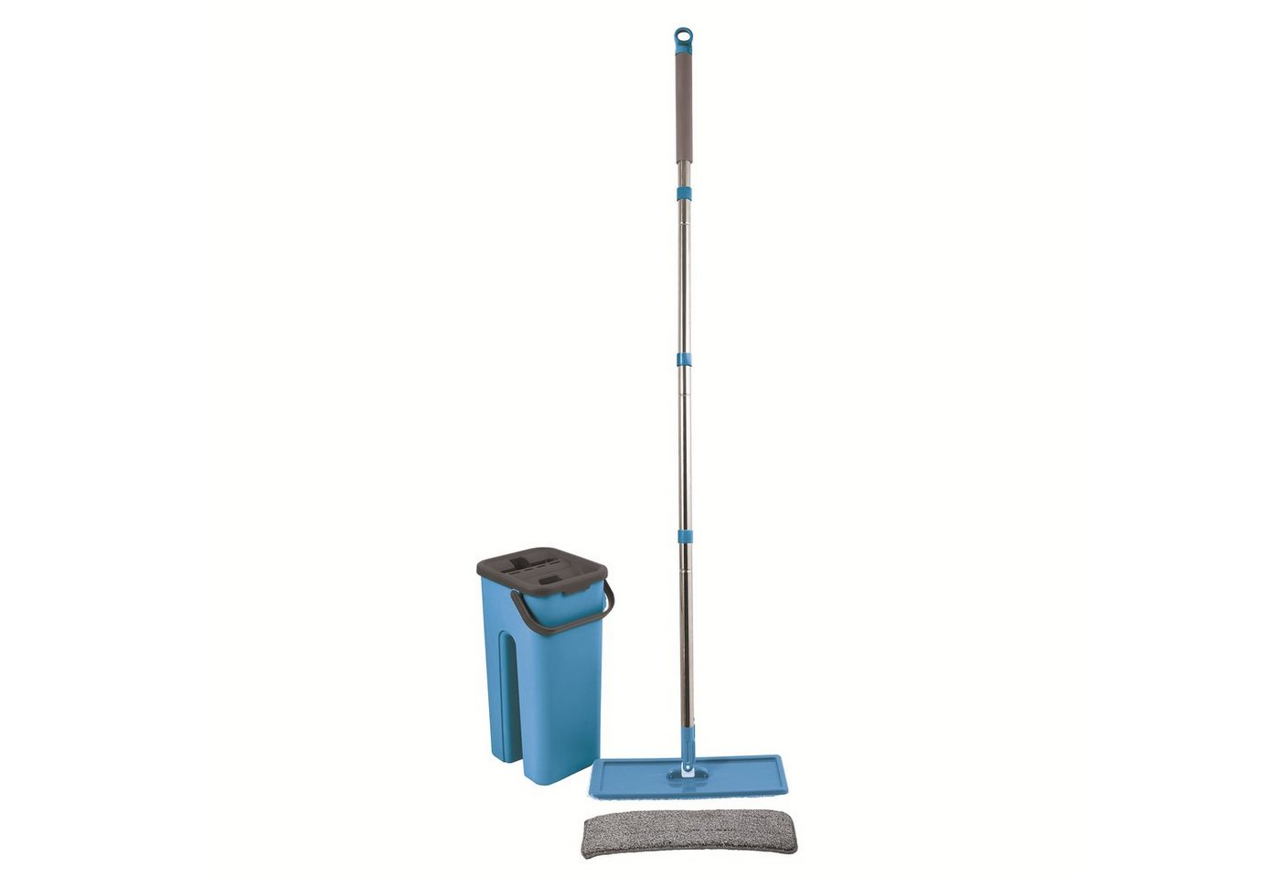 MSV Wischmopp COMPACTO, Touchless Mop Reinigungssystem, 4-teiliges Set: Eimer 4L, Wischer mit Microfaser Mopp, inkl. 1 extra Ersatzbezug MSV Wischmopp COMPACTO, Touchless Mop Reinigungssystem, 4-teiliges Set: Eimer 4L, Wischer mit Microfaser Mopp, inkl. 1 extra Ersatzbezug von MSV