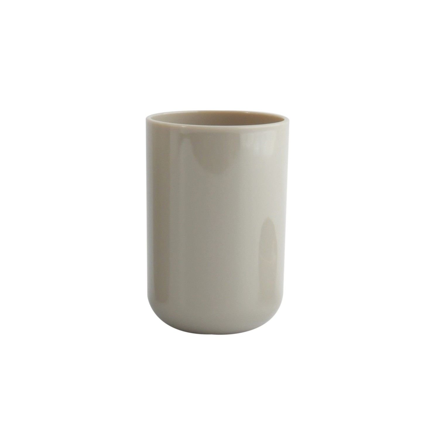 MSV Zahnputzbecher Inagua Polystyrol Ø 7,1 cm x 10,5 cm Taupe von MSV
