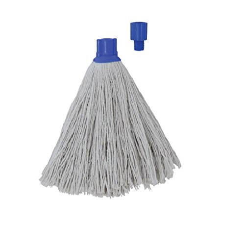 MSV v100248 Pony mit Endstück Sechskant Baumwolle Fasern/Polyethylen weiß/blau 250 g, PVC, 33 cm von MSV