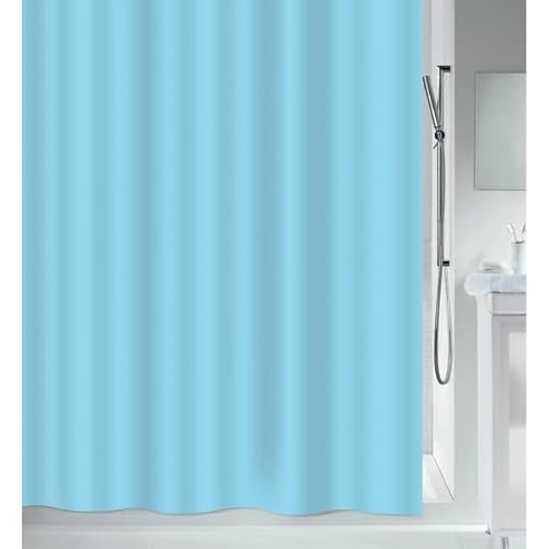 MSv Anti-Schimmel Duschvorhang - Anti-Bakteriell, waschbar, wasserdicht, Eva, 180x200cm Blau von MSV