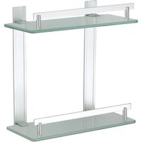 Regal 2 Werte Aluminium und Glas Tabarca 30 x 13 cm von MSV