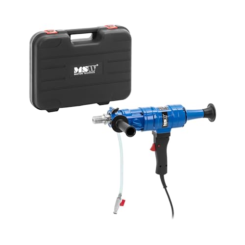 MSW MSW-OOD-1500T Kernbohrgerät im Koffer 1500 W 900 bis 2100 U/min Ø 102 mm zwei Griffe Wasserwaage Kernbohrmaschine handgeführt von MSW Motor Technics