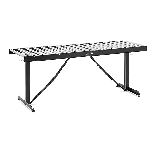 MSW MSW-RT-610T17 Rollenbahn 200 kg 178 x 67 cm 17 Rollen höhenverstellbar Förderanlagen Fördersysteme Fördertechnik von MSW Motor Technics