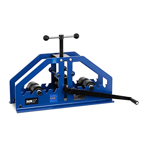 MSW MSW-TRB-100 Rohrbiegemaschine manuell Rundrohre Ø 38 mm Biegewinkel 0-360° Handkurbel Biegeradius 66-120 cm Montagelöcher 11 mm von MSW Motor Technics