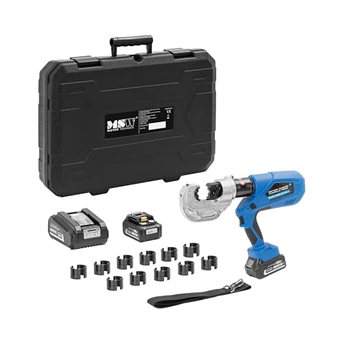 MSW-PRTO2.0 Crimpzange hydraulisch 16 bis 400 mm² Sechskantpressung 120 kN 5-8 s OLED-Display LED-Licht Bedienung mit einer Hand für Aluminium- & Kupfer Presszange Akku-Crimpzange MSW-PRTO2.0 Crimpzange hydraulisch 16 bis 400 mm² Sechskantpressung 120 kN 5-8 s OLED-Display LED-Licht Bedienung mit einer Hand für Aluminium- & Kupfer Presszange Akku-Crimpzange von MSW Motor Technics