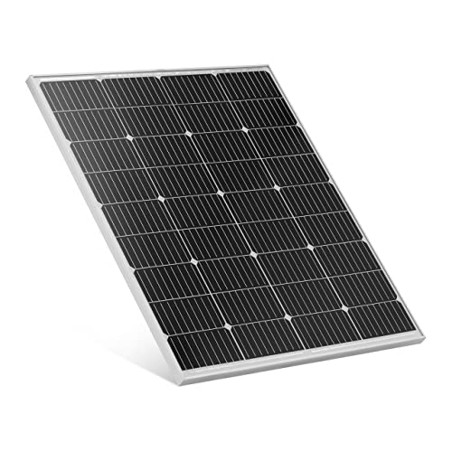 MSW S-POWER MP18/100 Monokristallines Solarmodul Solarpannel Photovoltaikmodul Photovoltaikpannel 100 W 22,46 V mit Bypass-Diode und 23% Energieeffizienz von MSW Motor Technics