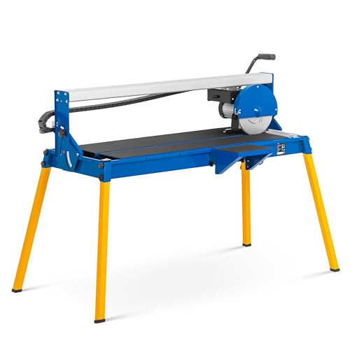 MSW TSAW2000EXT Elektrischer Fliesenschneider 2000 W bis 52 mm Winkelverstellung Fliesenschneidmaschine Nassschneidemaschine Nassschneider von MSW Motor Technics