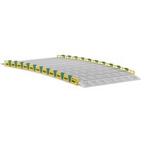 Alurampe Rollstuhlrampe Laderampe Rampe für Rollstuhl 500 kg 1965x 914 mm von MSW