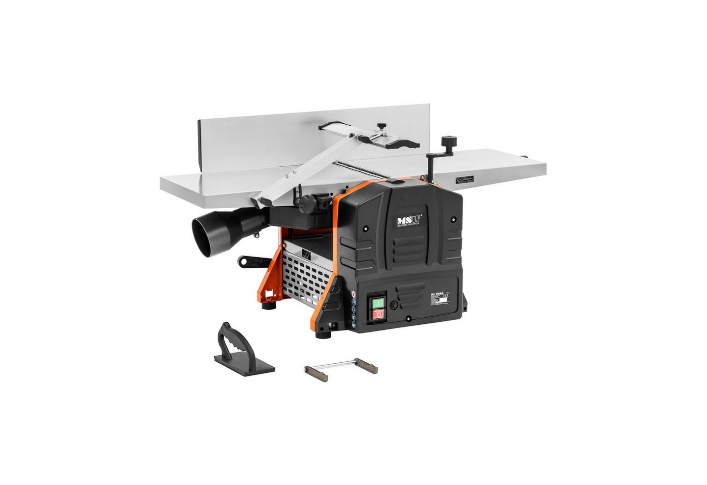 MSW Dickhobelmaschine Hobelmaschine mit Abrichte - 2-in-1 - 1500W - 2 Messer - 252mm Breite, 1500 in W von MSW