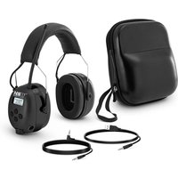 MSW - Gehörschutz Lärmschutzkopfhörer mit Bluetooth Mikrofon LCD-Display Akku Schwarz von MSW