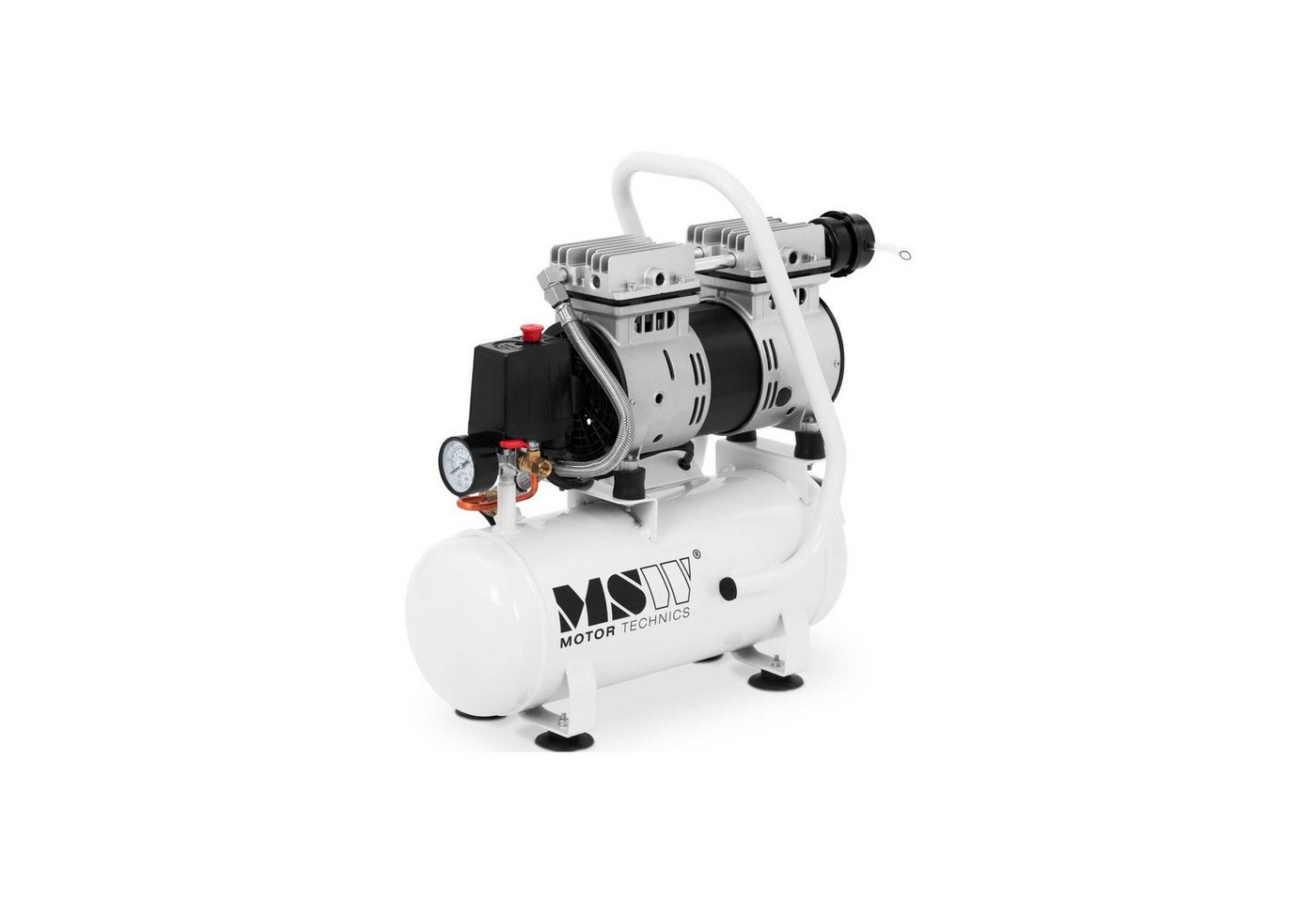 MSW Kompressor Kompressor ölfrei - 9 L - 550 W Druckluft-Kompressor Luftkompressor von MSW