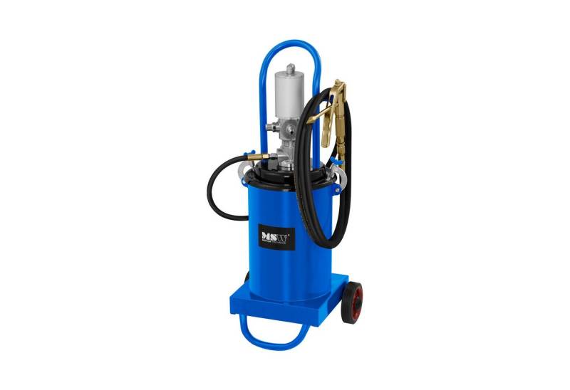MSW Werkstattpresse Fettpreße 12L Druckluft Fettpresse Pneumatisch Abschmierpresse Fahrbar von MSW