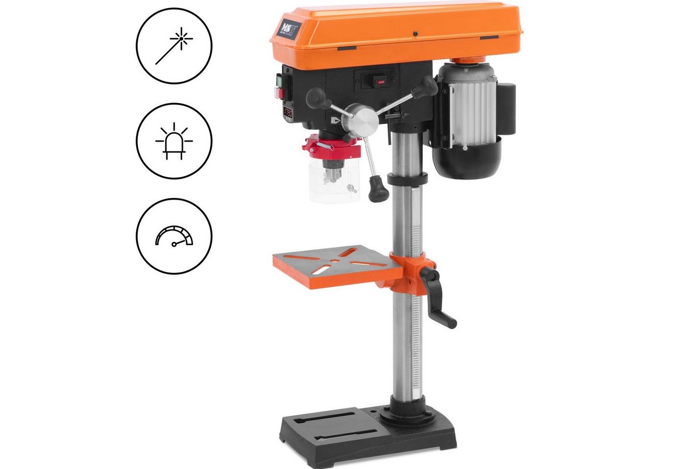 MSW Säulenbohrmaschine Standbohrmaschine Tischbohrmaschine Säulenbohrmaschine 550 W 3100 von MSW