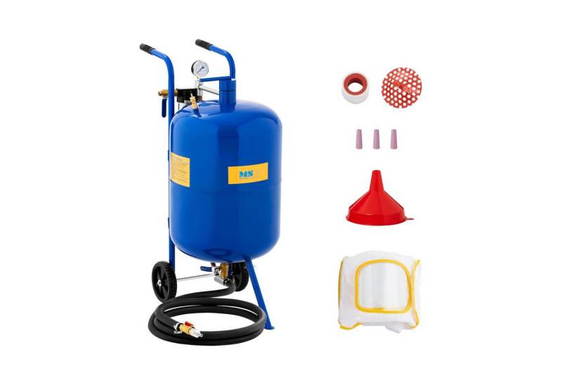 MSW Sandstrahler 76 l mobiles Sandstrahlgerät max. 9 bar Standstrahlanlage 4 Düsen, max. 8 bar von MSW