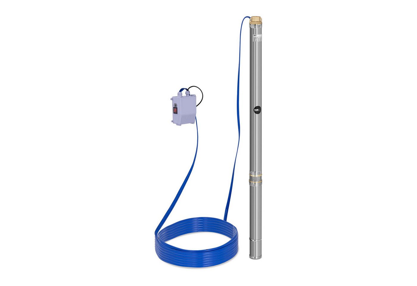 MSW Tiefbrunnenpumpe 3.800 l/h Brunnenpumpe Tauchpumpe 750 W Edelstahl Wasserpumpe 85 m MSW Tiefbrunnenpumpe 3.800 l/h Brunnenpumpe Tauchpumpe 750 W Edelstahl Wasserpumpe 85 m von MSW