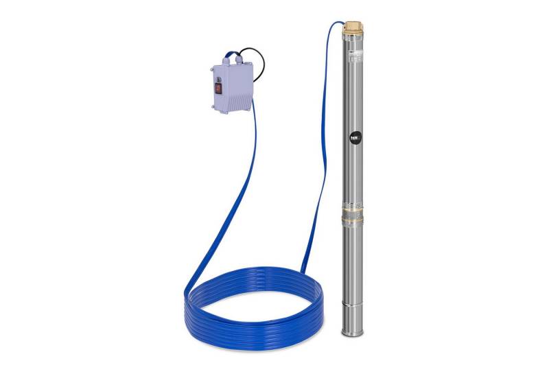 MSW Tiefbrunnenpumpe 3.800 l/h Brunnenpumpe Tauchpumpe 550 W Wasserpumpe 60m von MSW