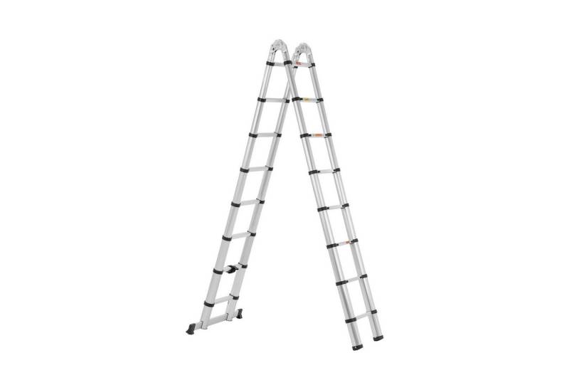 MSW Trittleiter Klappbare Alu- Teleskopleiter 16 Stufen H 0,92 - 2,42 / 5 m MSW Trittleiter Klappbare Alu- Teleskopleiter 16 Stufen H 0,92 - 2,42 / 5 m von MSW