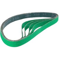 Zirkonia Schleifbänder Schleifband Rohrbandschleifer 5Stk 760X20 mm 80Er Körnung - Silbern von MSW