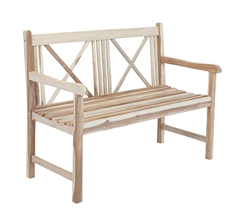 Gartenbank Malmö 2-sitzig aus Teak mit Armlehnen von MSZ Design