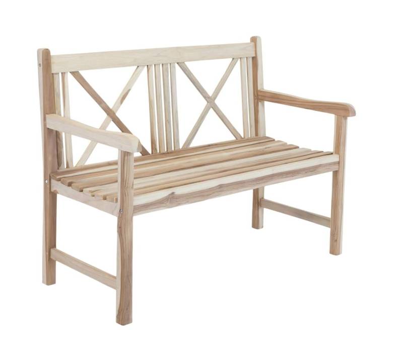 Gartenbank Malmö 2-sitzig aus Teak mit Armlehnen von MSZ Design