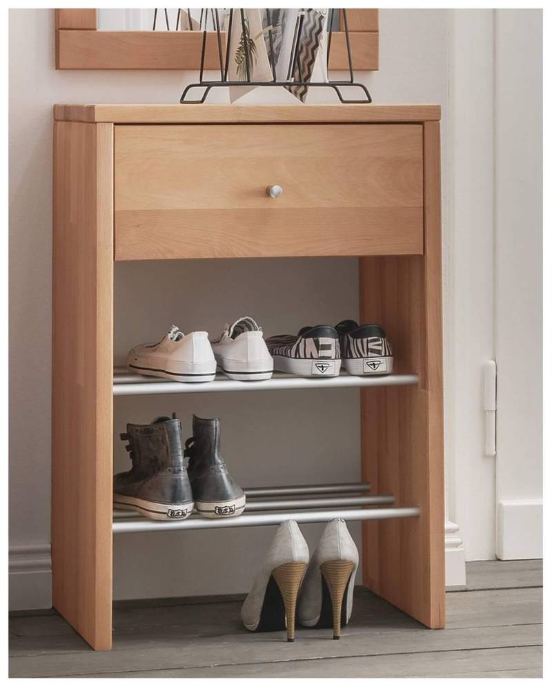Kommode KIRSA 1 Schublade und Schuhablage Kernbuche massiv von MSZ Design