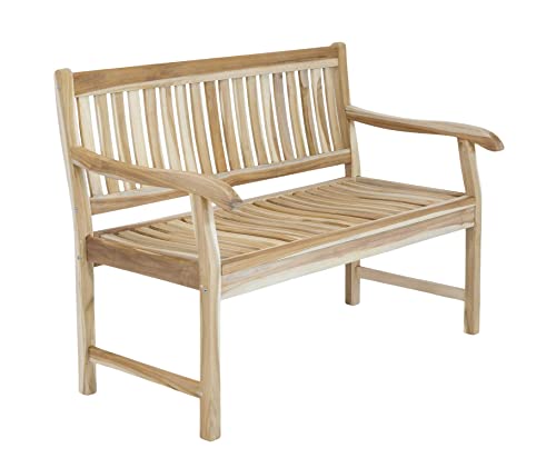 MSZ Design Gartenbank Hemingway 2-sitzig mit Armlehne aus Teak von MSZ Design