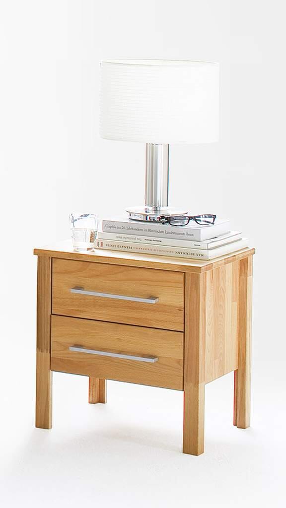 Nachtkommode SNORRE 2 Schubladen Kernbuche von MSZ Design