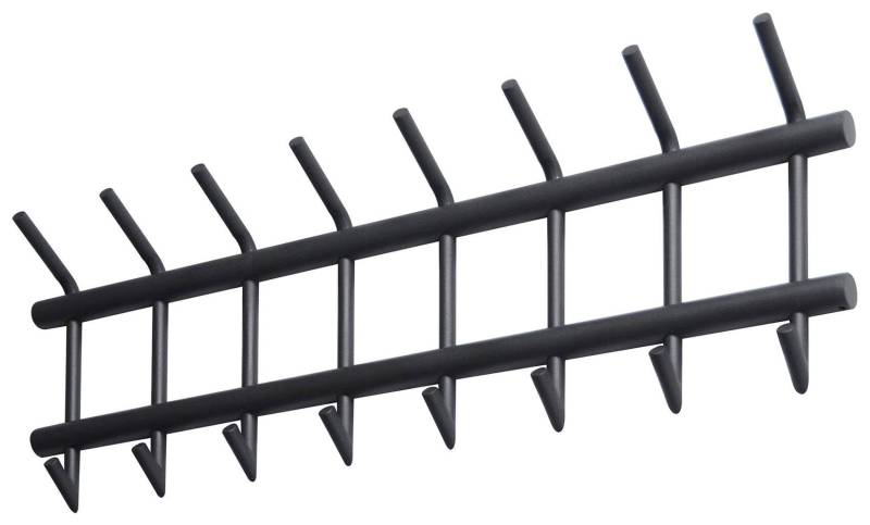 Wandgarderobe Garderobe MATT 32, 2x 8 Haken, Grau pulverbeschichtet von MSZ Design