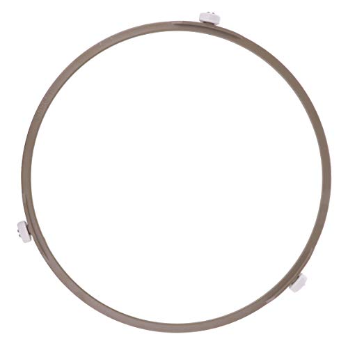 MSemis 1 Stück Universal Bodendüse für Mikrowellen-Drehteller Ring aus Kunststoff Mikrowellen-Ofen Drehrolle Stützring Mikrowellen-Glasplatte Tablett Rad Ring Braun Large von MSemis