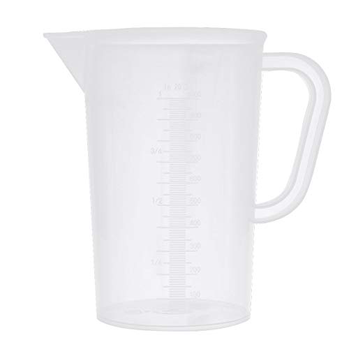 MSemis Kunststoff Wasserkrug 1L 2L 3L 5L Plastik Wasserkaraffe mit/ohne Deckel Transparent Wasser Kanne Teekanne Pitcher Z Transparent 1000ML von MSemis