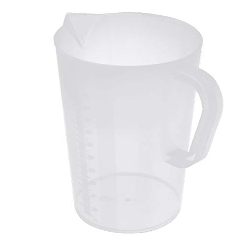 MSemis Kunststoff Wasserkrug 1L 2L 3L 5L Plastik Wasserkaraffe mit/ohne Deckel Transparent Wasser Kanne Teekanne Pitcher Z Transparent 2000ML von MSemis