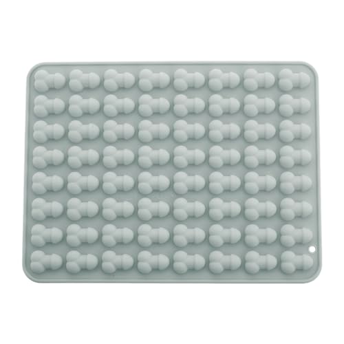 MSemis Silikon Kuchenform in Penis Muster Lustig Eiswürfelform Neuheit Backform für DIY Werkzeuge Blau A One Size von MSemis