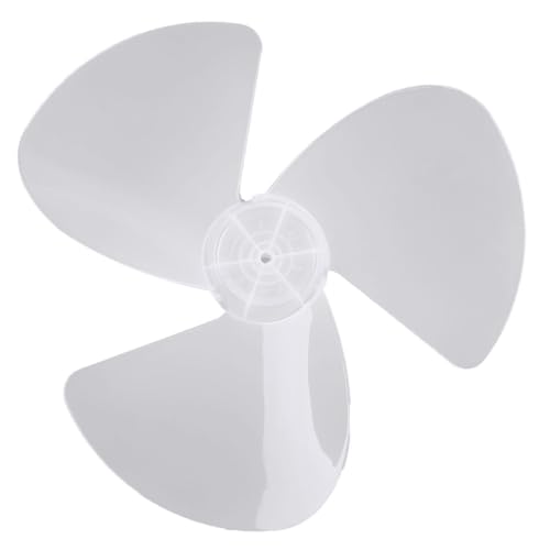 MSemis Ventilatorblatt Lüfterflügel 400mm 3/5 Blätter Rotorblatt Ventilator Kunststoff Ersatz Blätter mit Lüftermutter Tischfan Standventilator Zubehör Weiß B One Size von MSemis