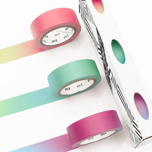 MT Washi Tape - Washi-Klebeband - 15mm x 7m (fluoreszierender Farbverlauf) von MT Masking Tape