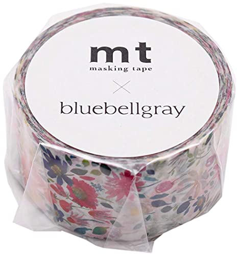 MT X Artist Series 'Bluebellgray Zinnia' Washi Tape – 1 Rolle von MT