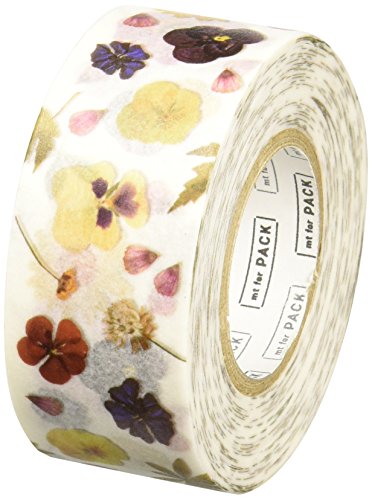 mt Pack Washi Paper Masking Tape: 1 in. x 17 yds. (Gepresste Blume) von MT
