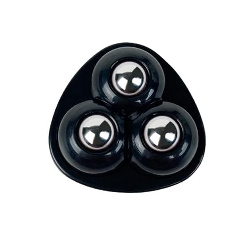 Hochbelastbare Lenkrollen, Lenkrollen-Set, Packung mit mehreren Größen, selbstklebende Mini-Lenkrollen, Edelstahl-Universalrad, 360-Grad-Drehrolle for Möbel, Mülleimer, mehrfarbig(3 Rings Black,20PCS) von MTADSBKFP