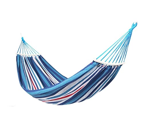 MTADSBKFP Camping-Hängematte, Canvas Hängematte Mehrfarbig 190x100cm(Blue) von MTADSBKFP