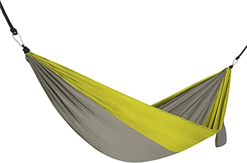 MTADSBKFP Camping-Hängematte, Tragbare Schaukel Hängematte Mit Riemen Nylon Multicolor 200kg Kapazität Camping Reise Garten(A-Gray) von MTADSBKFP